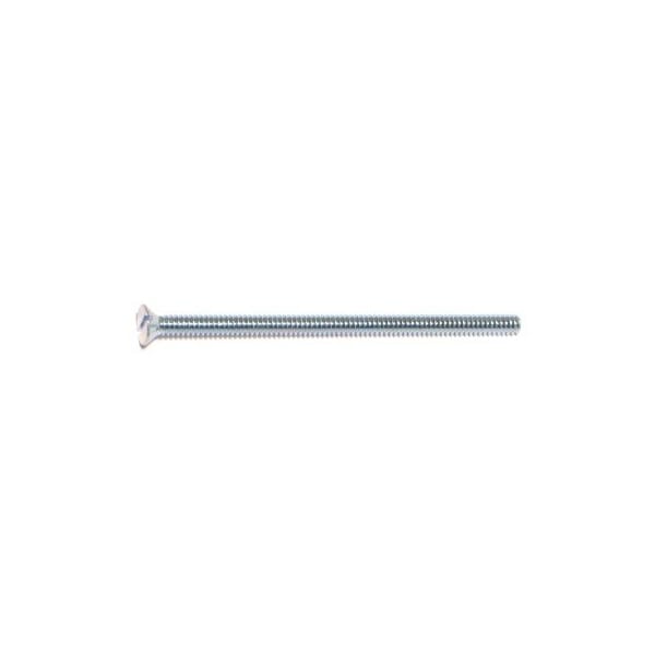 Midwest Fastener #6-32 x 2-1/2 in Slotted Flat Machine Screw, Zinc Plated Steel, 20 PK 68245 - main
